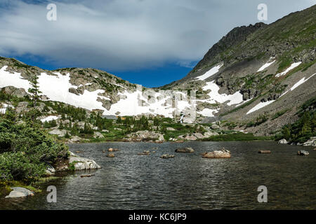 Untere Mohawk See, Spruce Creek Trail, Summit County, Colorado, USA Stockfoto