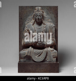 Sitzt Bodhisattva Maitreya (der Buddha der Zukunft), 7.-8. Stockfoto