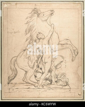 Studie für eine der "Chevaux de Marly', Guillaume Coustou der Ältere, Ca. 1740 Stockfoto