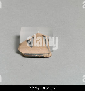 Vase Fragment, Helladic, Griechisch, Lakonischen, Terrakotta, 1 5/16 x 1 in. (3.4 x 2.5cm), Vasen Stockfoto