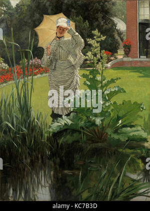 Frühling Morgen, Ca. 1875, Öl auf Leinwand, 22 x 16 cm. (55,9 x 42,5 cm), Gemälde, James Tissot (Französisch, Nantes 1836 - 1902 Stockfoto