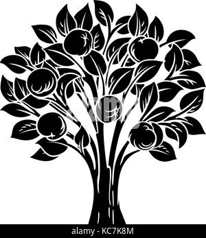 Apfelbaum Stock Vektor