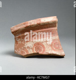 Vase Fragment, Osten Griechische/Sardes, Lydischen, Terrakotta, H.4. (10,2 cm), Vasen Stockfoto