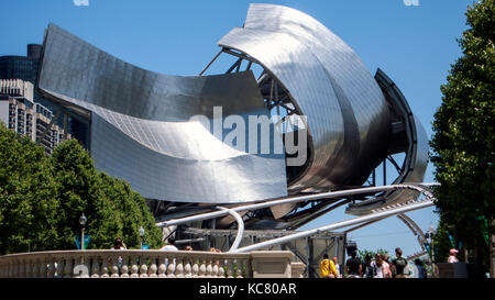 Pritzker Music Pavilion Millenium Park Downtown Chicago USA Stockfoto