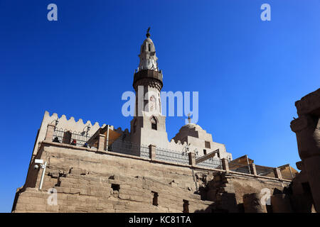 Luxor Tempel Moschee von Abu el-haggag, Afrika, Oberägypten, Unesco Stockfoto