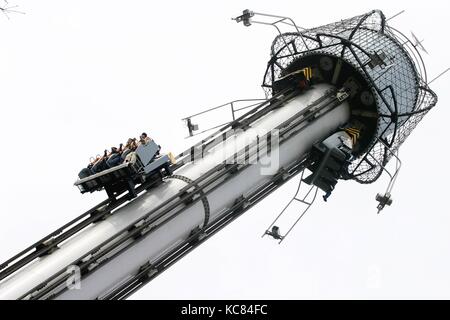 Apokalypse Fahrt am Drayton Manor Park und Zoo, Stockfoto