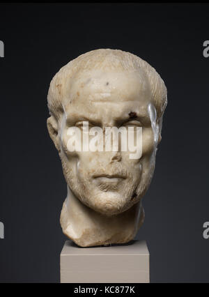 Marmor Porträt eines Mannes, der ersten Hälfte des 3. Jahrhunderts A.D Stockfoto