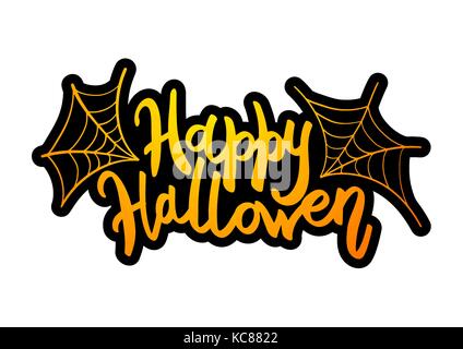 Happy Halloween Nachricht design Hintergrund. Stock Vektor