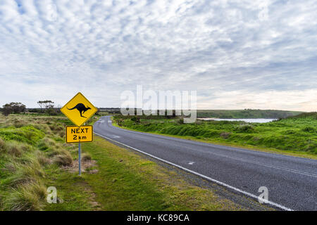Känguru Schild Stockfoto