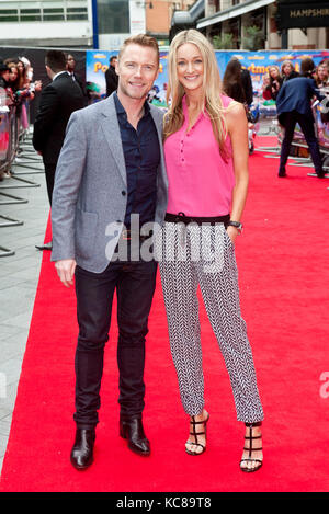 Sturm; Uechtritz Ronan Keatin bei der Weltpremiere von "postbote Pat" im Odeon West End am 11. Mai 2014 in London, EnglanPhotos von Brian njordan Stockfoto