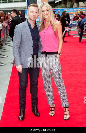 Sturm; Uechtritz Ronan Keatin bei der Weltpremiere von "postbote Pat" im Odeon West End am 11. Mai 2014 in London, EnglanPhotos von Brian njordan Stockfoto