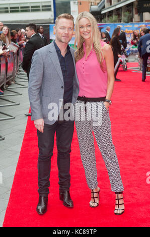 Sturm; Uechtritz Ronan Keatin bei der Weltpremiere von "postbote Pat" im Odeon West End am 11. Mai 2014 in London, EnglanPhotos von Brian njordan Stockfoto