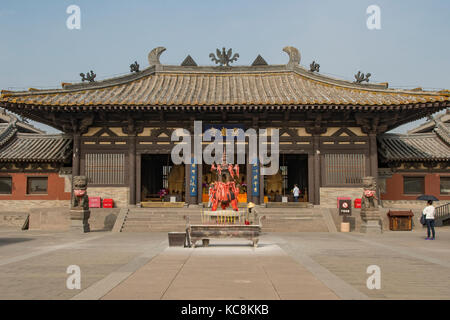 Lingyan Tempel, yungang Grotten, Shanxi, China Stockfoto