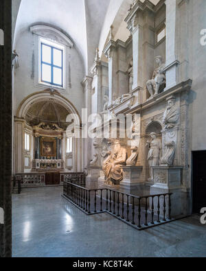 Rom. Italien. Grab von Papst Julius II., von Michelangelo Buonarroti (1475-1564), die Basilika San Pietro in Vincoli. Mose Skulptur (Ca. 1513-1516) von Mi Stockfoto