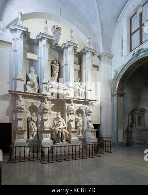 Rom. Italien. Grab von Papst Julius II., von Michelangelo Buonarroti (1475-1564), die Basilika San Pietro in Vincoli. Mose Skulptur (Ca. 1513-1516) von Mi Stockfoto