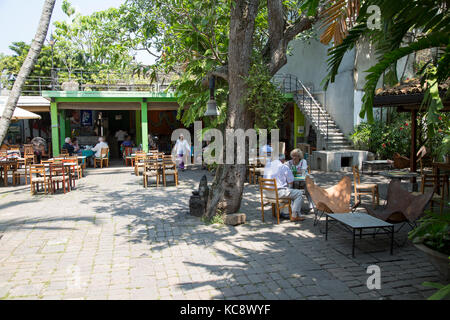 Hof-Café im Barefoot Shop, Colombo, Sri Lanka, Asien Stockfoto