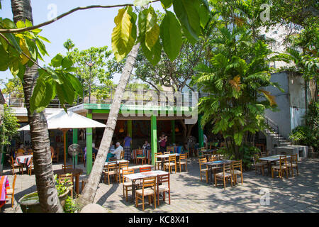 Hof-Café im Barefoot Shop, Colombo, Sri Lanka, Asien Stockfoto