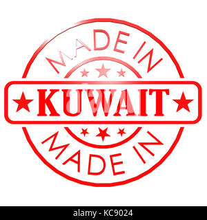 In Kuwait Red Seal Image mit Hi-res gerenderte Grafiken, die für jede beliebige Grafik Design verwendet werden konnte. Stockfoto