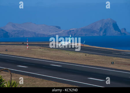 Flughafen Madeira Stockfoto
