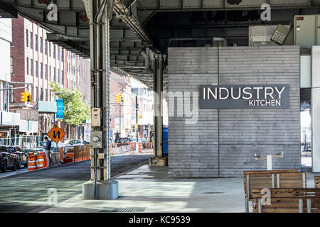 Industrie Küche Restaurant, Manhattan, New York City Stockfoto