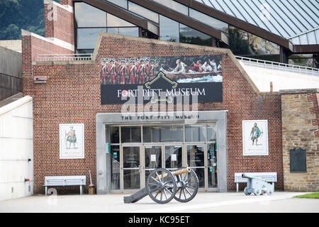 Das Fort Pitt Museum,, Point State Park, Pittsburgh, PA, USA Stockfoto