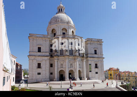 LISSABON, Portugal, 8. April 2017 : Pantheon in Alfama. Alfama ist das älteste Viertel von Lissabon und erstreckt sich auf den Hängen zwischen der Burg Sao Jorge an Stockfoto