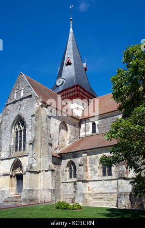 St Sauveur in Beaumont en Pays d'Auge Calvados Normandie Frankreich Stockfoto