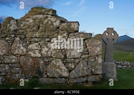 Howmore alte Kapelle Stockfoto