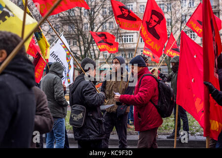 Liebknecht - Luxemburg - Demonstration, Berlin 2017. Stockfoto