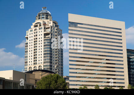 Michelangelo Towers und Intercontinental Hotel, Sandton, Johannesburg, Gauteng, Südafrika Stockfoto