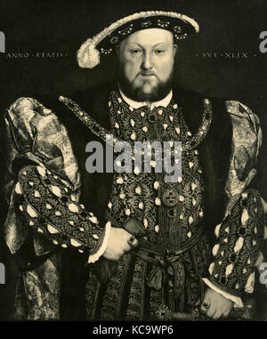 Portrait Heinrich des VIII. von England, Gemälde von Hans Holbein Stockfoto
