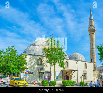 Antalya, Türkei - 12. Mai 2017: Tekeli Mehmet Pasa Moschee ist bemerkenswert Wahrzeichen der Altstadt, in Kaleici, neben dem alten Basar, am 12. Mai in antaly Stockfoto