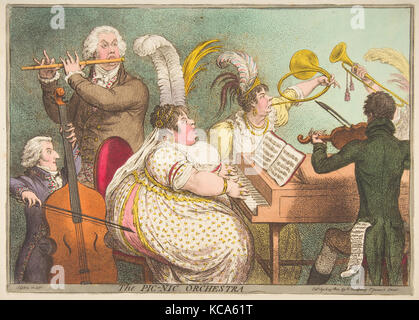 Die pic-nic Orchestra, James Gillray, 23. April 1802 Stockfoto