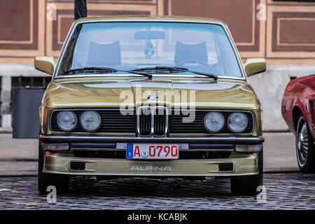 Augsburg, Deutschland - 1. Oktober 2017: BMW Alpina oldtimer Auto an der fuggerstadt Classic 2017 Oldtimer Rallye am 1. Oktober 2017 in Augsburg. Stockfoto