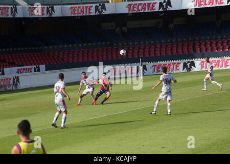 Fußball Estadio Luis' Pirata Fuente Los Tiburones Rojos de Veracruz Vs. Atlas-Cat-Sub 17. Stockfoto