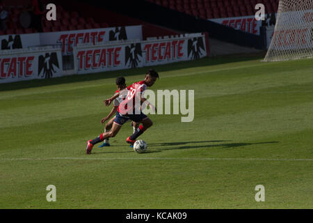 Fußball Estadio Luis' Pirata Fuente Los Tiburones Rojos de Veracruz Vs. Atlas-Cat-Sub 17. Stockfoto