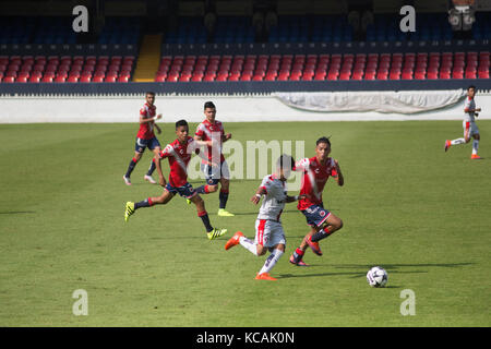 Fußball Estadio Luis' Pirata Fuente Los Tiburones Rojos de Veracruz Vs. Atlas-Cat-Sub 17. Stockfoto