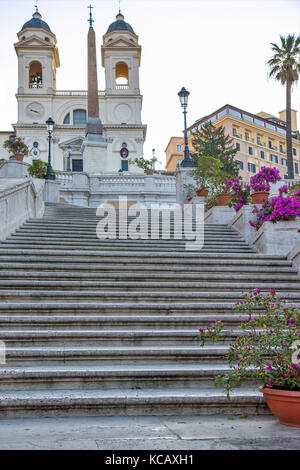 Die spanische Treppe in Rom, Italien. Stockfoto