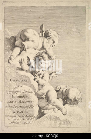 Frontispiz, Jacques Gabriel Huquier, Mitte bis Ende 18. Jahrhundert Stockfoto