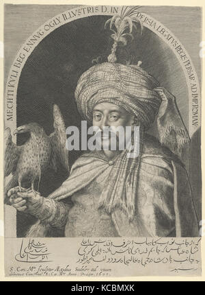 Mechti Kuli Betteln, Persischer Botschafter in Prag, Aegidius Sadeler II, 1605 Stockfoto