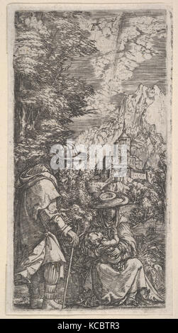 Die Ruhe auf der Flucht nach Ägypten, Albrecht Altdorfer Stockfoto