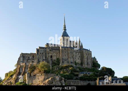 Abtei Mont-Saint-Michel, Le Mont-Saint-Michel, Normandie, Frankreich Stockfoto