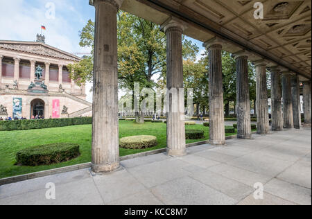 Berlin, Deutschland - ca. September, 2017: Die Alte Nationalgalerie Museum (Alte Nationalgalerie) auf der Museumsinsel in Berlin, Deutschland Stockfoto