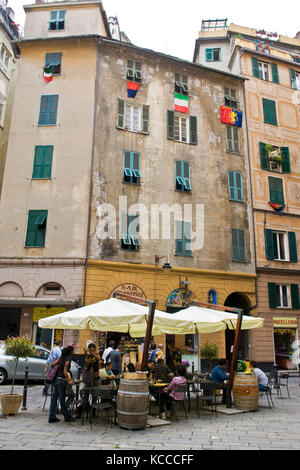 Caruggi, Altstadt, Genua, Italien Stockfoto