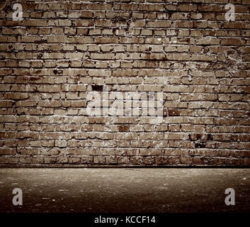 Ziegel Wand 3D Rendering Hintergrund Stockfoto