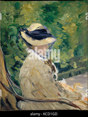 Madame Manet (Suzanne Leenhoff, 1830 - 1906) beim Bellevue, Édouard Manet, 1880 Stockfoto