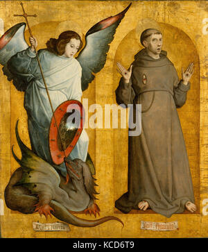 Heiligen Michael und Francis, Juan de Flandes, Ca. 1505 - 9. Stockfoto