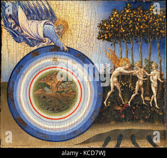 Die Erschaffung der Welt und die Vertreibung aus dem Paradies, Giovanni di Paolo, 1445 Stockfoto