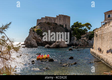 St. Lawrence Festung, Dubrovnik Stockfoto