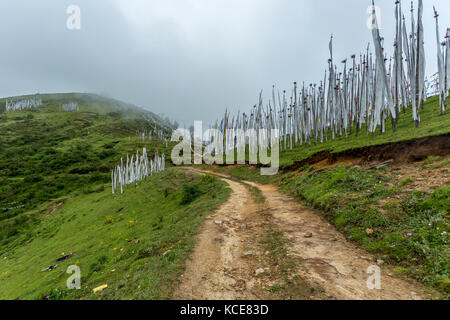 Chele La Pass in Bhutan Paro trennt von der haa Valley und Therma mehr als 4.000 Meter über dem Meeresspiegel Stockfoto